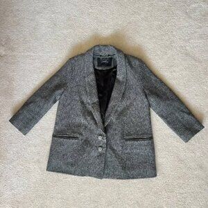 Rachel Comey Grey Wool Blazer, Size 4, Vintage, Jacket, Fall